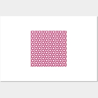 Pink circular design pattern Posters and Art